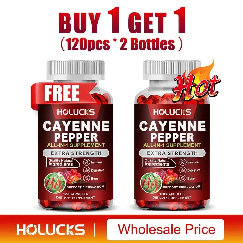 Ang Cayenne Pepper Capsules na may Vitamin D3 K2 Blood Circulation ay Nagtataguyod ng Digestion Boost Metabolism Support Joint Bone Health — image 10