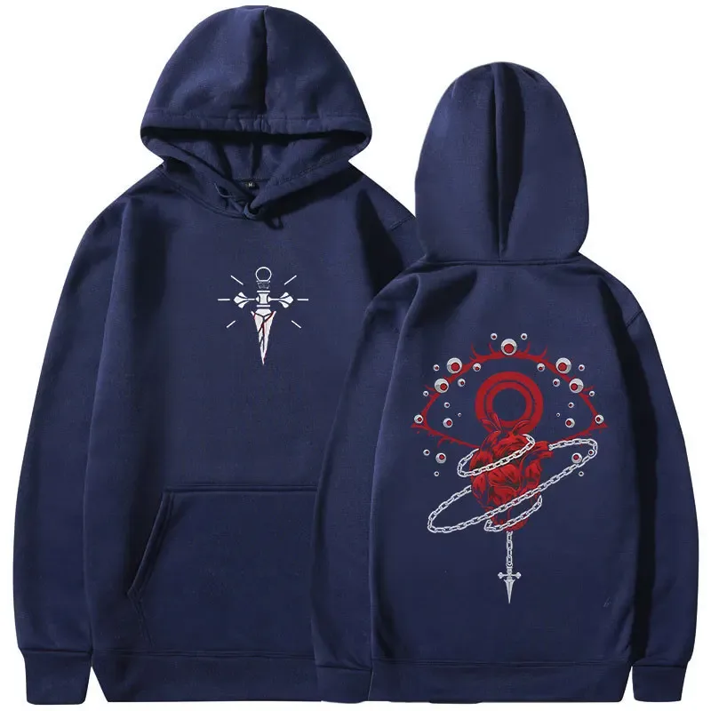 Anime Hunter X Hunter Hoodies Kurapika Phantom Troupe Hooded Sweatshirts Men's Women Clothing Oversized Pullovers Streetwear