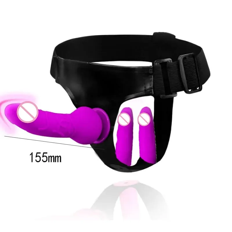 Adjustable Silicone Strap On Dildo Harness Long Slim Pegging Dildo Panties for Women Men Couples Soft Flexible Strap-on Sex To — image 9