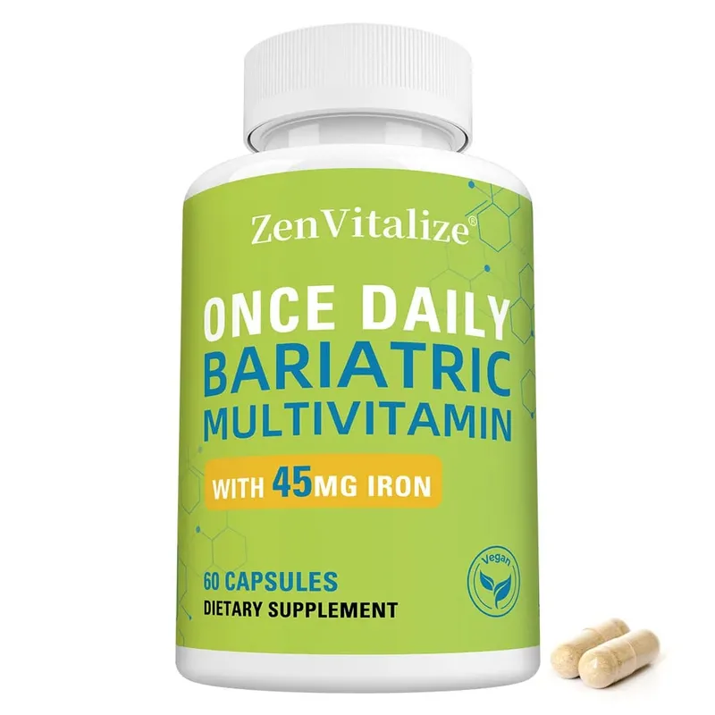 Daily Multivitamin & Minerals Capsules with Iron Immunity Energy Hair Skin & Nail Support Nutrition After Bariatric Surgery