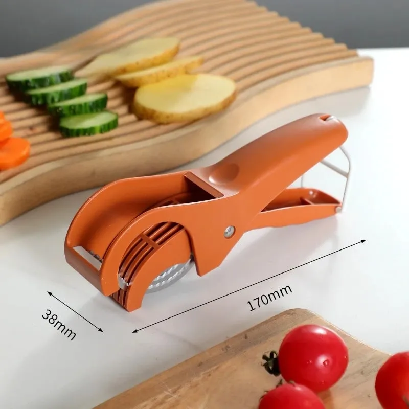 Kitchen Tools Stainless Steel Vegetable and Fruit Slicer Multi Functional Salad Slicer Kitchen Accessories — image 7