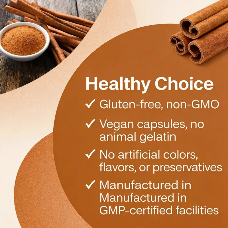 Ceylon Cinnamon 1200Mg Per Serving 120 Capsules - Healthy Blood Sugar Support Joint Support Antioxidant — image 6