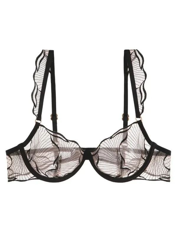 Pure Desire Christmas Minimizer Bra Sheer Mesh Large Bust Adjustable Soft Wires Anti-Sagging Elegant Lingerie UK Sizes MOYISU AB — image 8