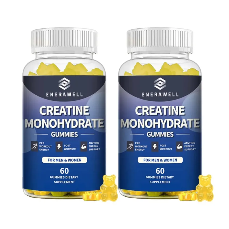 Creatine Monohydrate Gummies Dietary Supplement Supports Workout Recovery Maintenance of Lean Muscle Mass Supports Athletic Performance