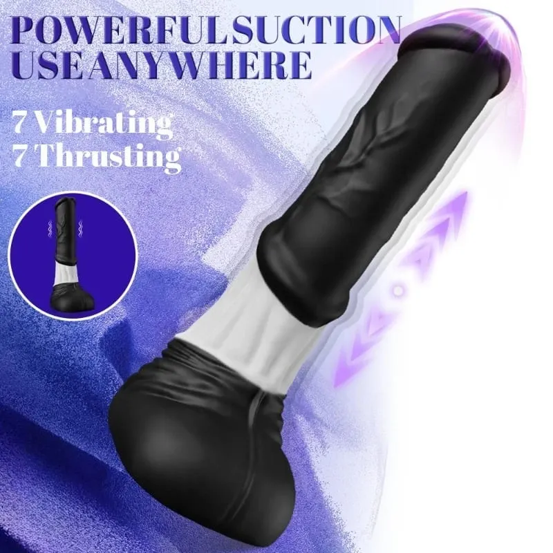 Thrusting Horse G-spot Dildo Vibrator 11.8" Monster Big Dildo Vibrations App Remote Control Suction Cup Adult Sex Toy for Women — image 2