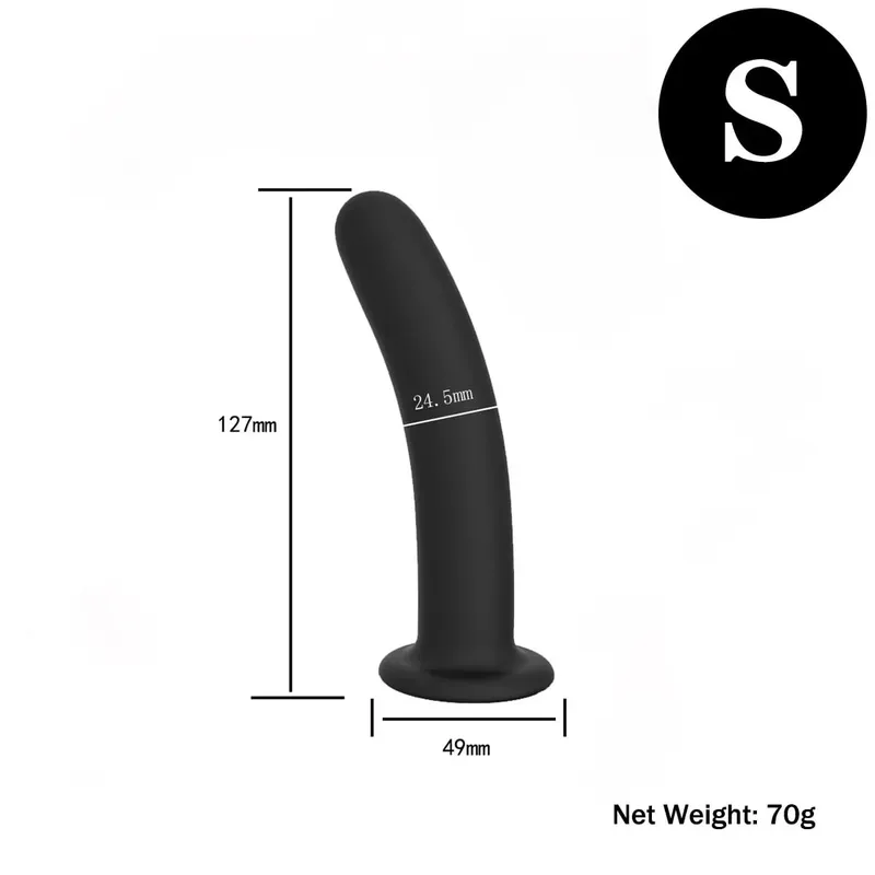 Plug anale butt plug 3 dimensioni plug anali allenamento semplici dildi con forte ventosa giocattoli del sesso anale per principianti e utenti avanzati — image 9