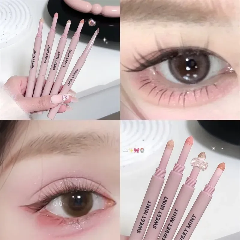Double-end Lying Silkworm Eyeliner Shadow Highlight Glitter Matte Aegyosal Pen Natural Long Lasting Brightening Cream Eye Makeup