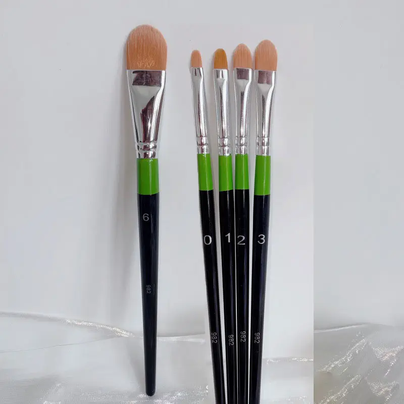 1/4/5pc Foundation Makeup brushes Small Detailed Concealer Make up brush wood handle cosmetic tool — image 1