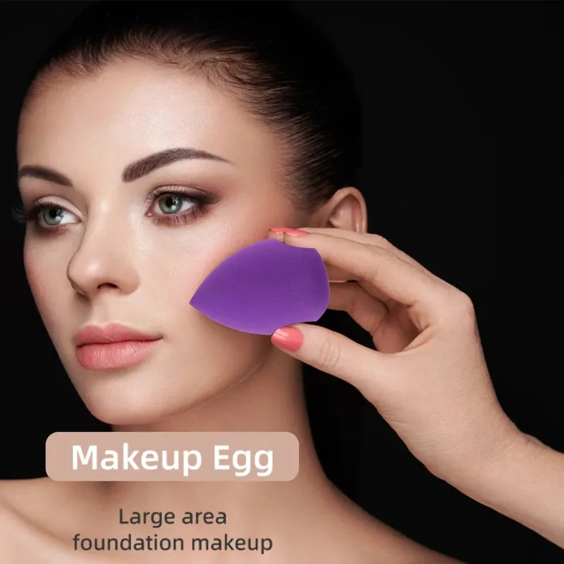 Makeup Brushes and Sponges Set Purple Makeup Puff Beauty Egg Headband Wristband Remover Kit Makeup Tool Gift 20-28pcs