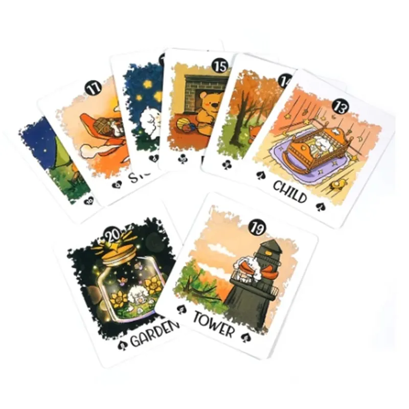 Boji Blog Lenormand Deck A jornada de um coelho pelo destino Para amantes de tarô