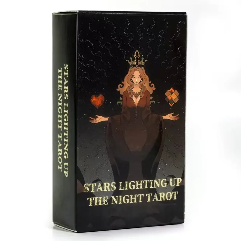 Stars Lighting Up The Night Oracle Cards A 78 Tarot Cards Divination Edition FortuneTelling Deck Borad Playing Games Tarot Decks