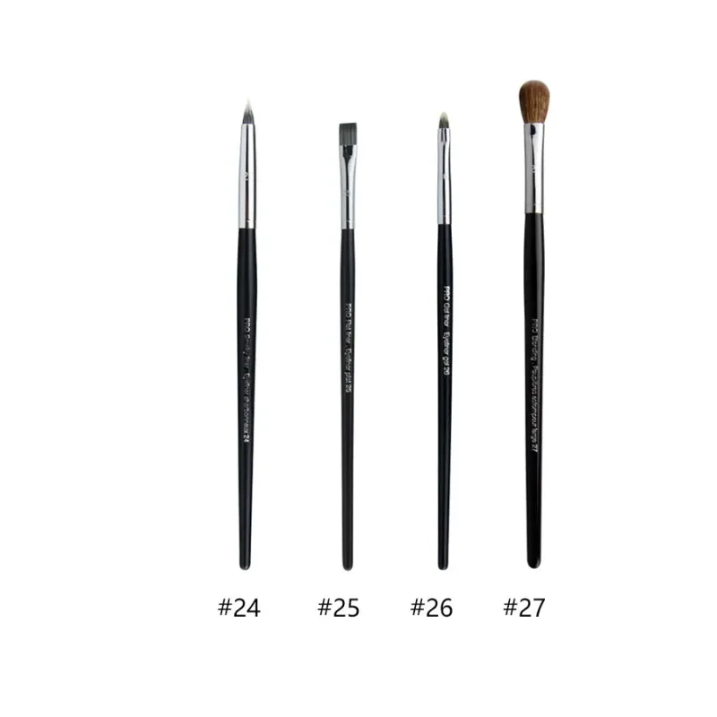 4pcs/set Pro Allover Eye Shadow Makeup Brushes Lip Brow Precision Concealer Blending Domed Crease Smudge Highlight Make Up Brush