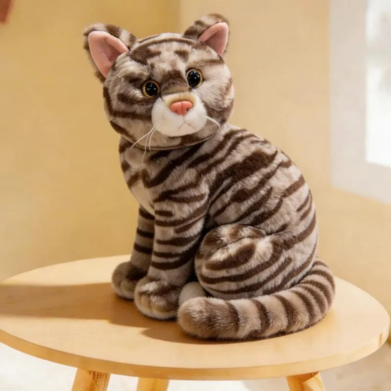 Plush Material Animal Body Pillow 10inch Soft Texture Poultry Throw Pillows Cute Design Cat Pattern Animal Cushion Doll Toys