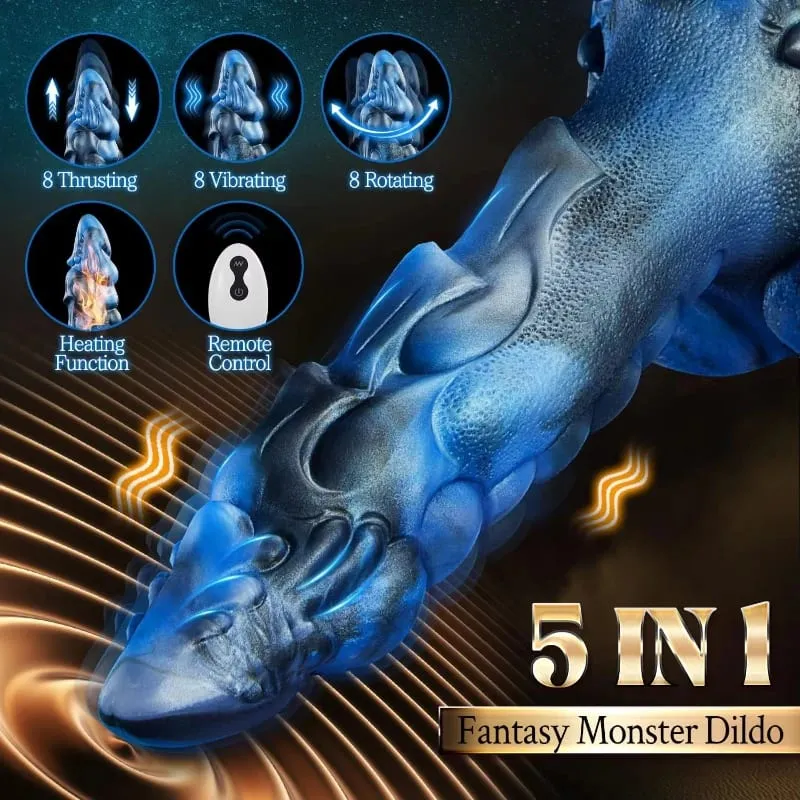 Big Thrusting Dildo Sex Toys Vibrator Remote Control 8 Thrusting Vibration Monster Dildos Vagina Anal G Spot Massager for Couple — image 4