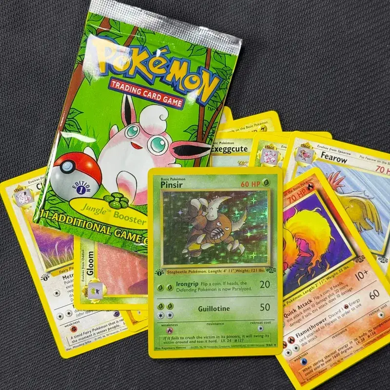 Pokemon Proxy Cards Jungle Booster Pack 1st Edition 11cards/pack Flareon Scyther Wigglytuff Bag TCG Card Gifts — image 4
