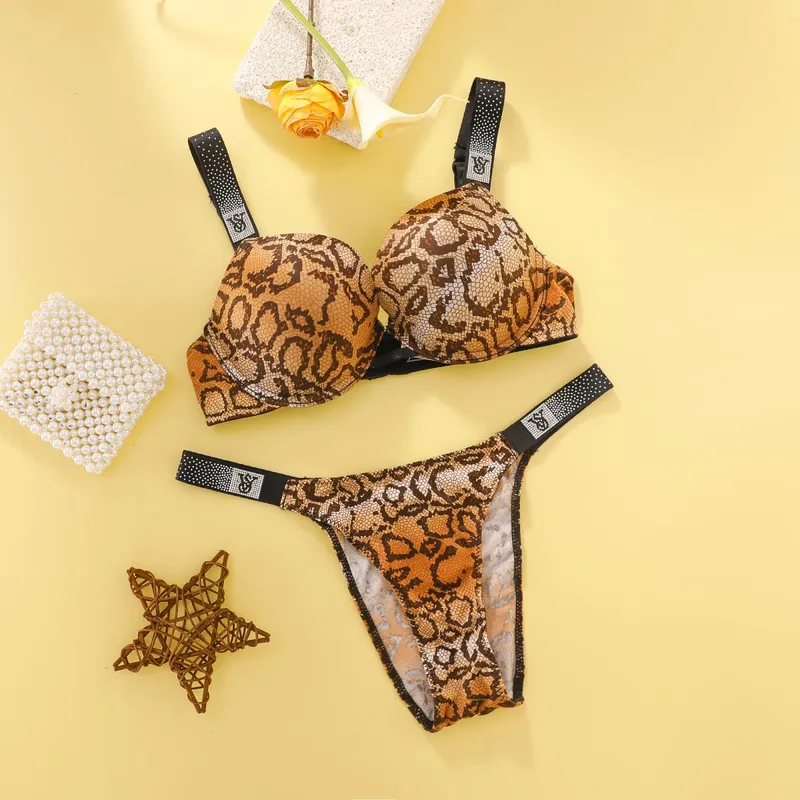 Victoria's Secret Lingerie Push Up Women Sexy Bra And Panty Set Lace Underwire Lingerie Sleepwear Pajamas New Arrival — image 9