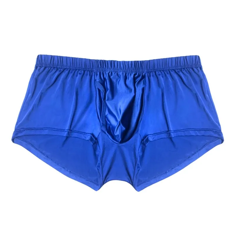 Men's Loose Front Fly Icy Woven Boxer Shorts, Stretch Breathable Multi Color Underwear for Sleep Home Daily Casual Lounge Wear