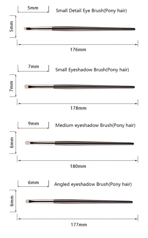 1pc White Pony Hair Eyeshadow Makeup brushes Small Smudge Precision Crease Detail Bevel Eye Shadow Make up brush Liner Lip — image 6