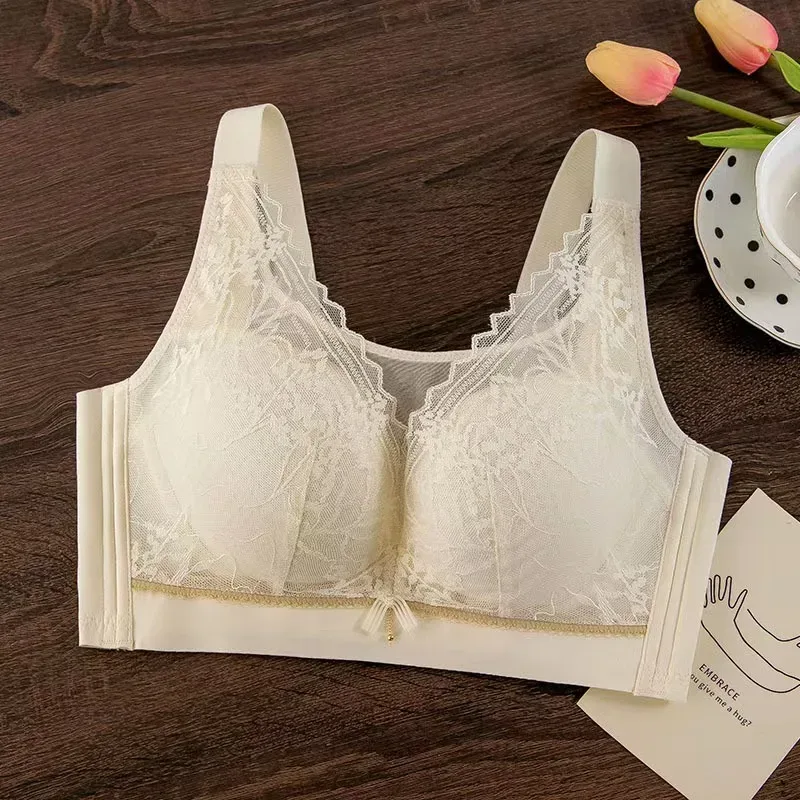 Plus Size Ladies Bra Thin No Steel Ring Comfortable Breathable Bras Adjustable Underwear Push Up Sexy Women Lingerie Bra BCD Cup — image 11