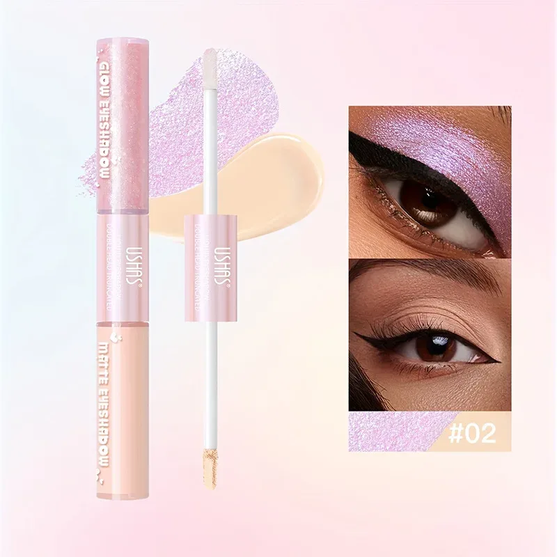 6 Color Waterproof and Sweat Proof Long Lasting Easy To Color Matte Eye Shadow Blue Highlight Natural Liquid Eye Shadow Makeup