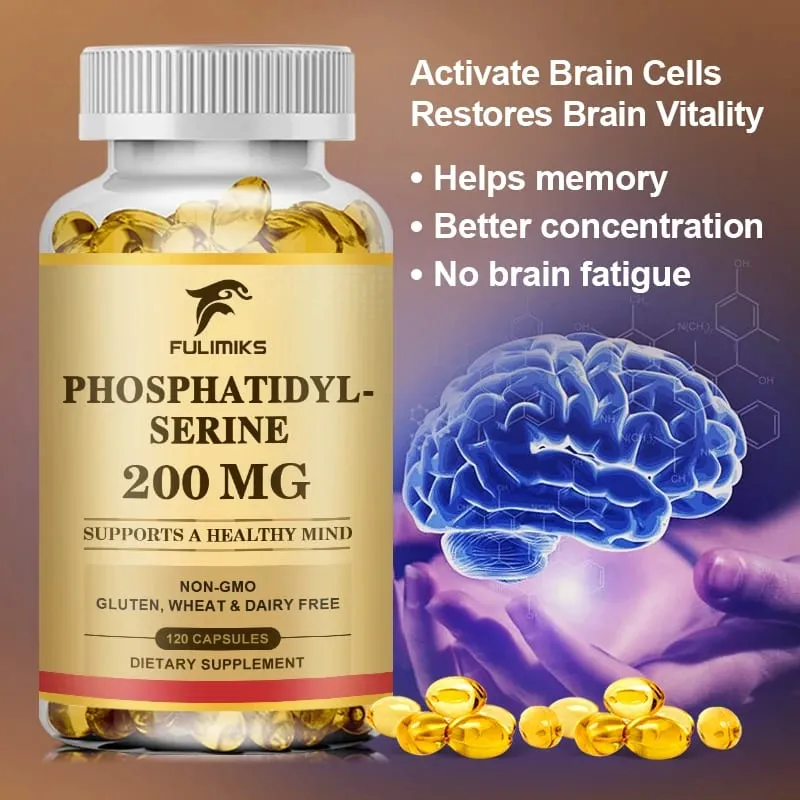 Phosphatidylserine Capsules Boosts Brain Vitality Improves Focus Memory Learning Ability & Daily Cognitive Health — image 6
