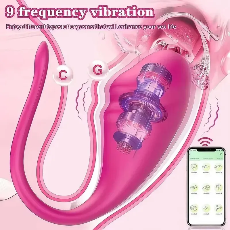 Powerful Wearable App Control Egg Vibrator U Type Clitoral Vaginal Stimulator for Couples Massage G Spot Sex Toy for Women 18+