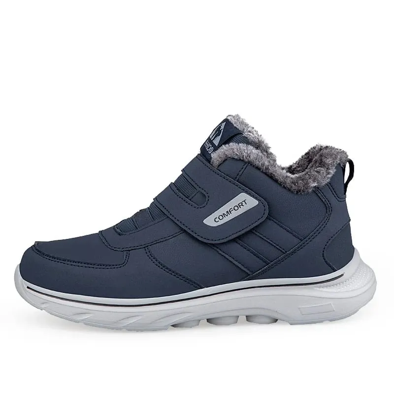 Winter Plush Ankle Orthopedic Sneakers Adjustable Diabetic Shoes Walking Shoes Sports Hook and Loop Swollen Feet Thumb Eversion
