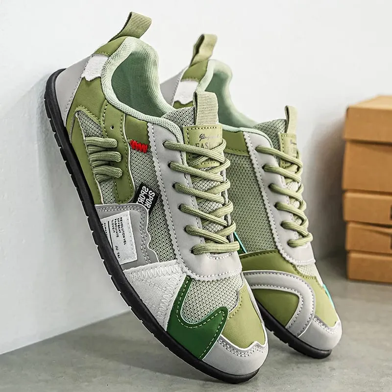 Men's Trendy Black and Gray Color-Blocked Mesh Breathable Casual Sports Shoes Summer Thin Retro Forrest Gump Shoes Lightweight Soft-Soled Shock-Absorbing Non-Slip Versatile Wear-Resistant Men's Shoes — image 10