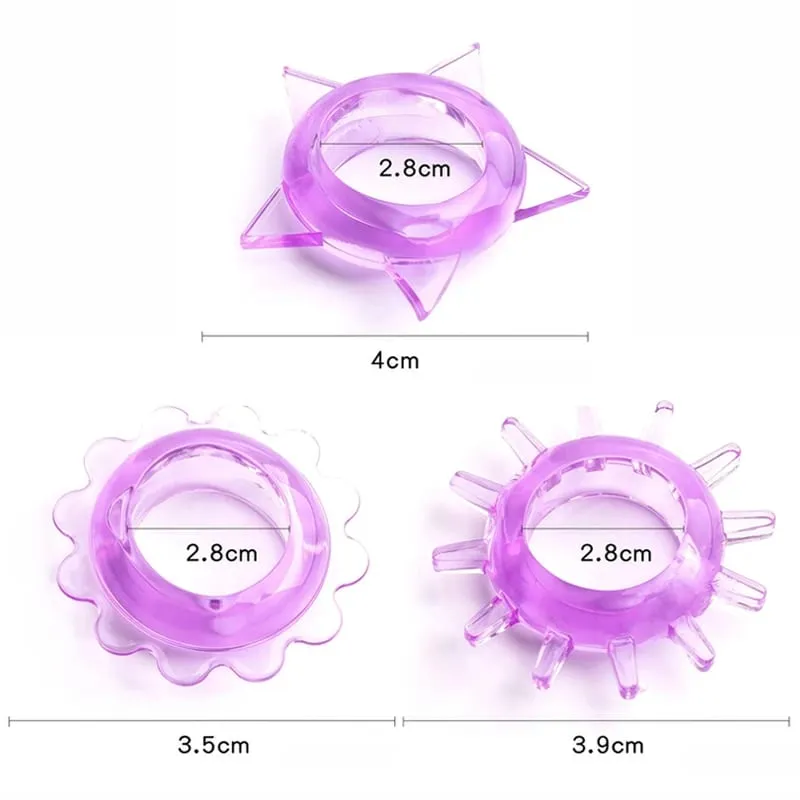 Intimate Goods For Men 5-100PC Ejaculation Delay Silicone Lock Sperm Ring Sex Adult Game Toys Erotic Cock Ring Exotic Accessorie