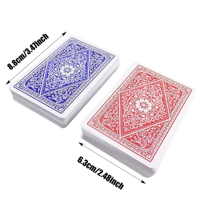 PVC Waterproof Playing Cards Big Character Plastic Poker Card Games Washable Flexible Play Card for Family Party Entertainment