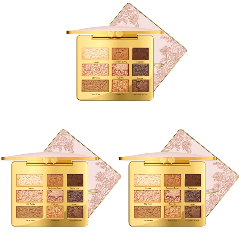9 Colors Eyeshadow Palette Portable Multifunctional Glitter Eye Shadow Shimmer Pallet Highlighter Powder Brush Beauty Kit 12g — image 10