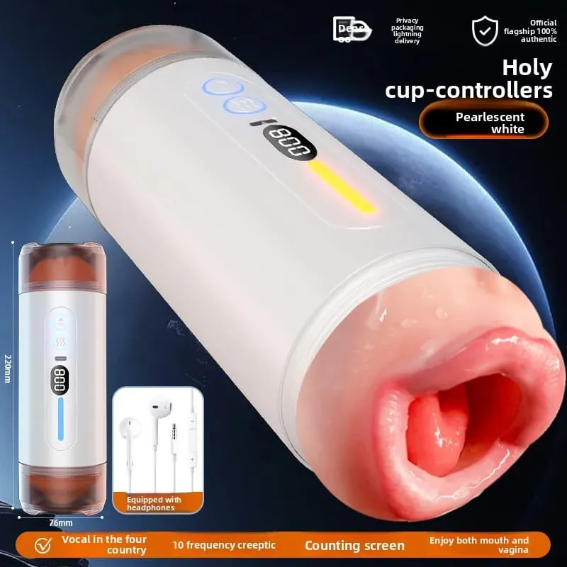 Male Masturbator Toys Automatic Sucking Masturbation Cup For Men Deep Throat Oral Vagina Suction Blowjob Vibrating Sex Machine