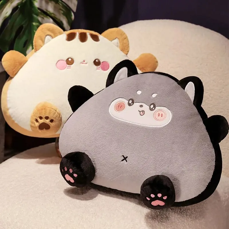 20cm Rice Ball Cat Plush Pillow Cute Onigiri Kitten Stuffed Cushion Soft Fluffy Throw Pillow Sofa Bedroom Decor Gift — image 6