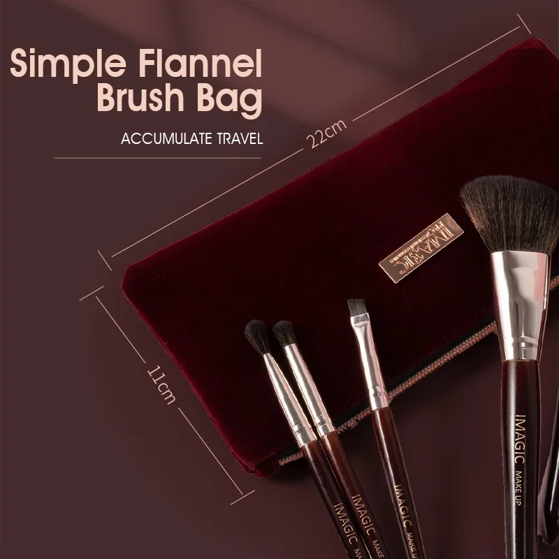 12Pcs/Kit Makeup Brushes Set Eyeshadow Powder Blush Highlighter Synthetic Natural Hair Professional Cosmetic Beauty Tools — image 4