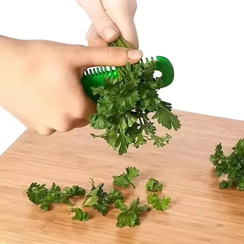 Multifunctional Cutter Stripper Vegetable Rosemary Kale Chard Collard Oregano Parsley Cilantro Leaf Remover Kitchen Peeling