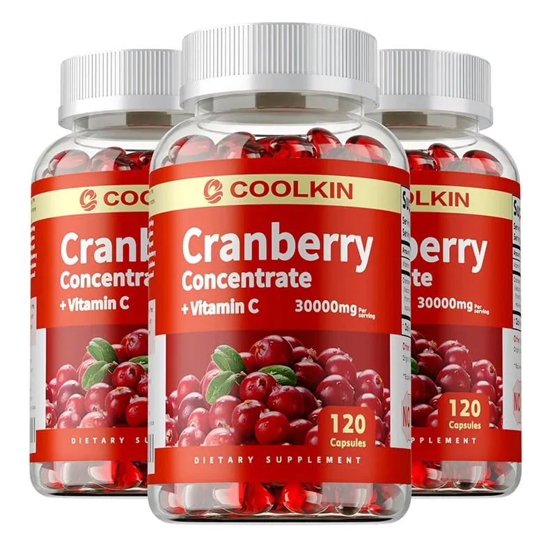Kapsul Cranberry - Kecantikan dan Penjagaan Kulit Kesihatan Saluran Kencing Anti-penuaan Perlindungan Mata Meningkatkan Selera Makan — image 11
