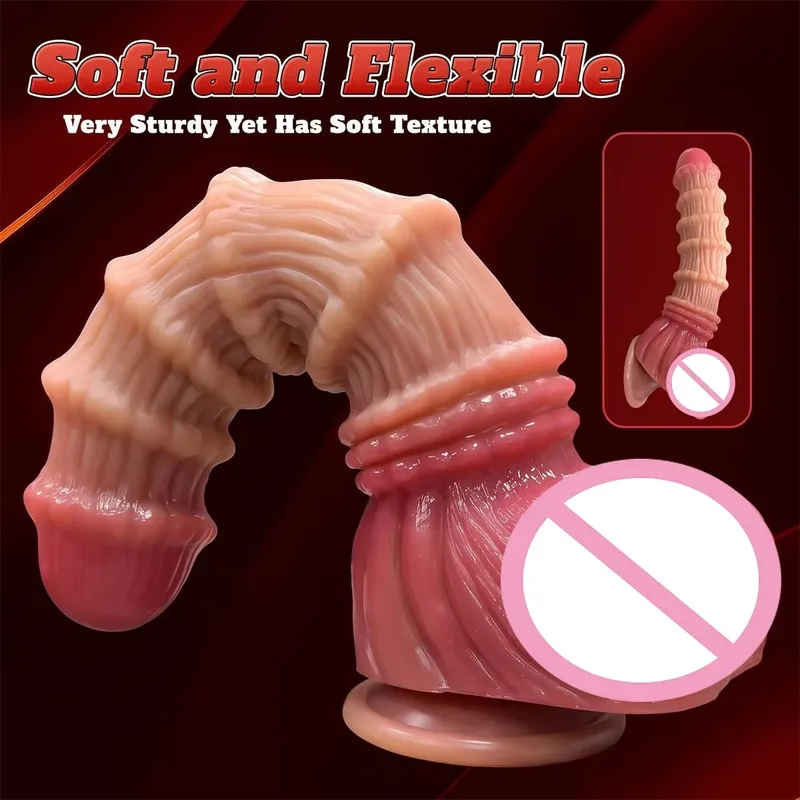 Knot Dildo Silicone Penis G-spot Stimulation Monster Dildo Anal Plug for Women Dragon Dildos Prostate Massager Female Sex Toys
