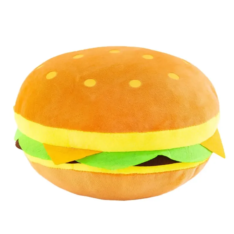 30Cm Hamburger Throw Pillow Creative Simulation Cushion for Sofa Bedroom Car Office Decorative Cushion Soft Comfortable Gift — image 2