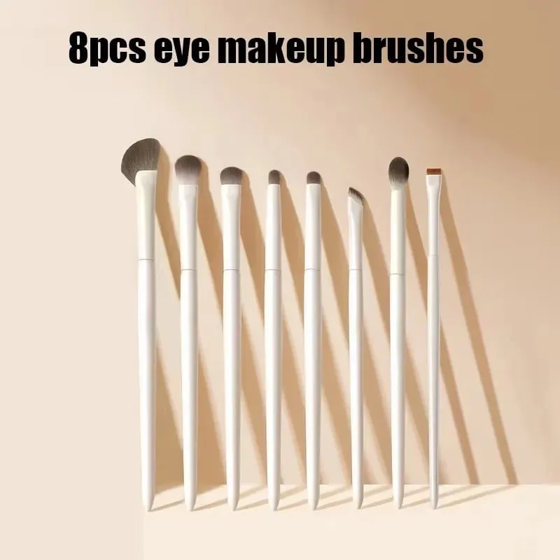 Natural Eye Makeup Brushes Set Eyeshadow Brush Eyebrow Contour Eyeliner Brush Women Eyes Cosmetic Blending Detail Make Up Tools