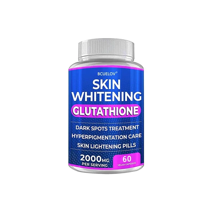 Turmeric Bearberry วิตามินกลูตาไธโอนสกินไวท์เทนนิ่งพิลล์ - 2000 มก. - ชดเชยอนุมูลอิสระและลดความเครียดจากปฏิกิริยาออกซิเดชั่น