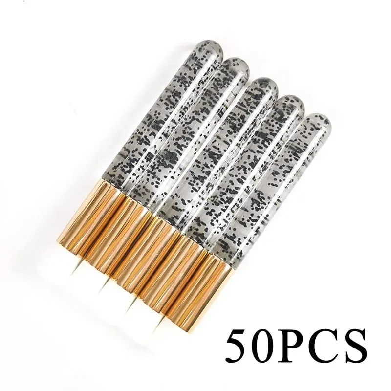 Wholesale 30/50pcs Eyelash Cleaning Brushes for Extensions Glitter Lash Shampoo Brush Nose Pore Cleansing Makeup