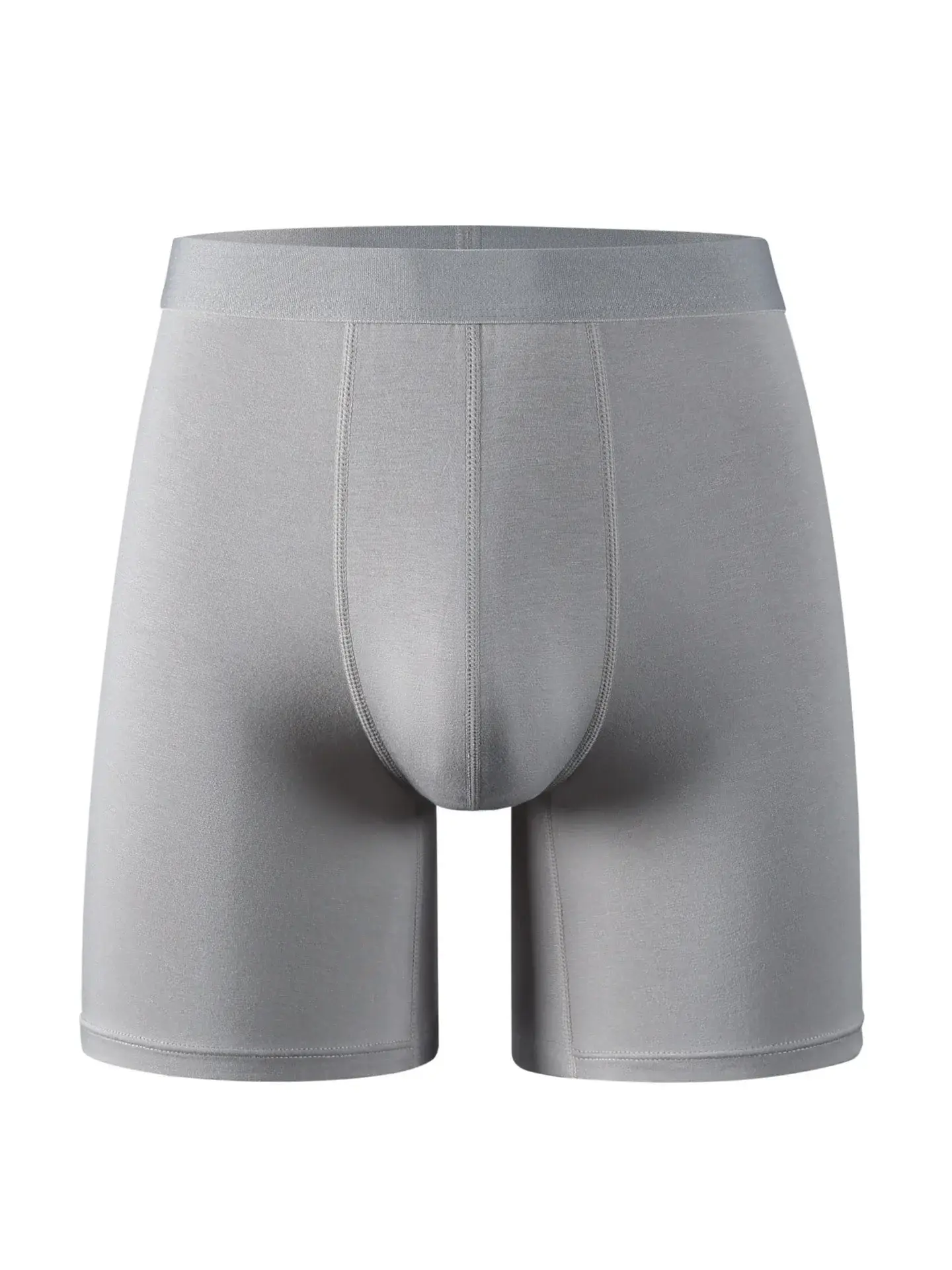 5pcs 95% Bamboo Fiber 5% Spandex Men's Length Long Leg Boxer Classic Design Comfortflex Waistband Underwear Man Sports — image 12