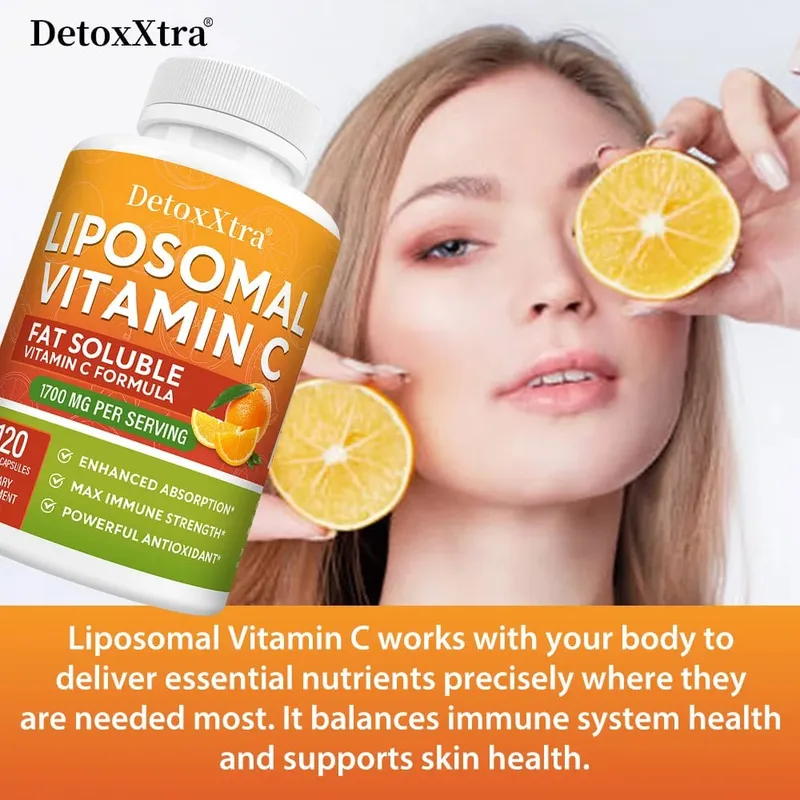1700 Mg Liposome Vitamin C - Supports Immunity Replenishes Energy Promotes Collagen Production Improves Skin Health — image 2