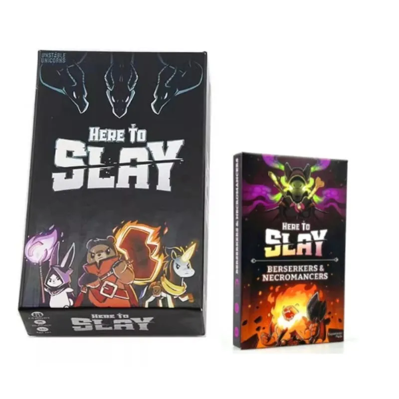 Unstable Games Slay Sleigh Fighting Strategy Game Collection Vs. English Card Here to Sleigh Card Games — image 10