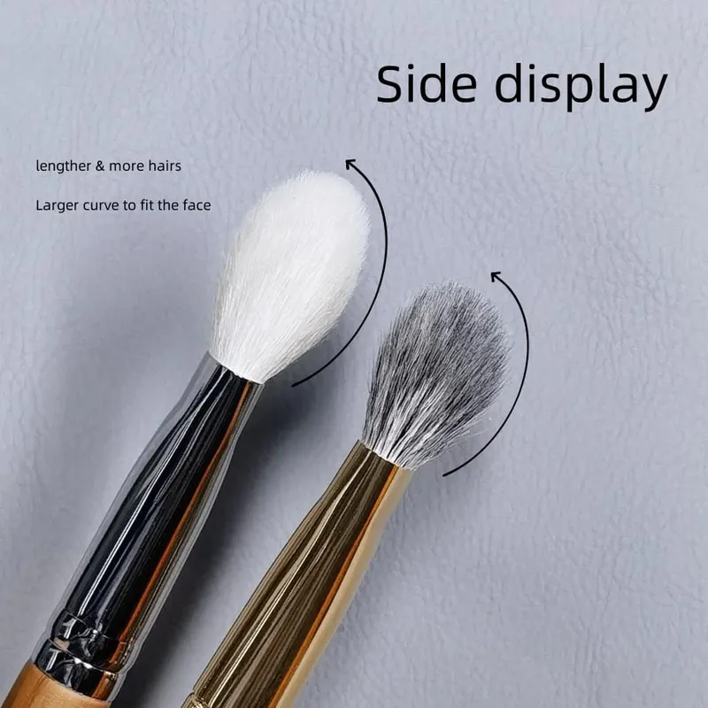 Natural Hair Blush Brush Face Highlighter Shadow Makeup Brushes Natural Goat Hairs Bronzer Pro Essential Cosmetic Tools