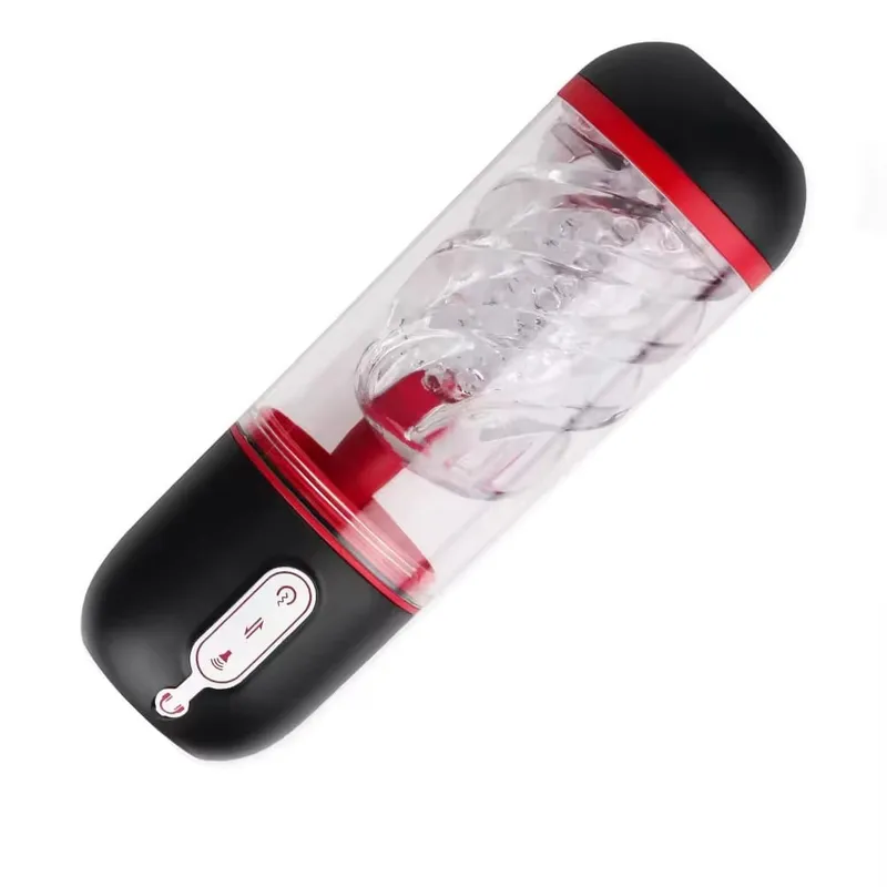 9 Modes Vibrating 3 Language Stimulation Male Masturbator 3 Modes Sucking Vibrator Masturbation Cup Sex Toy for Men