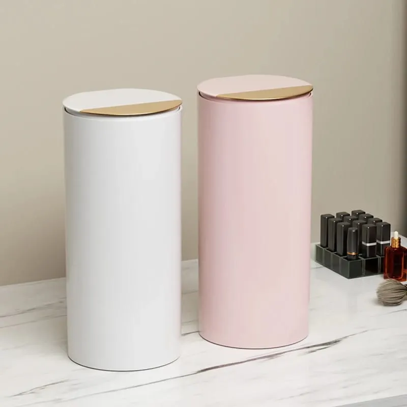 Makeup Brush Storage Cylinder Press-to-Open Automatic Lift Dustproof Lid Large Capacity for Eyebrow Pencils and Makeup Brushes — image 6