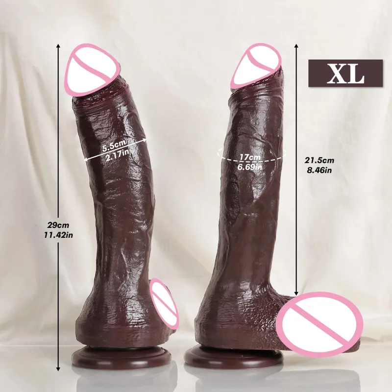Oversized Soft Realistic Thick Dildo Gay Sex Toy for Women Suction Cup Big Dick Anal Plug Vaginal Masturbators Silicone Penis — image 16