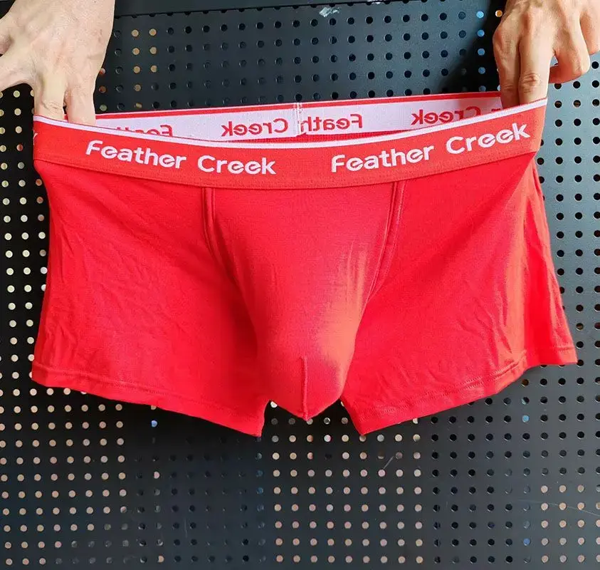남자 벌지 주머니 속옷 슈퍼 빅 U-Concex 복서 탄성 모달 가랑이 주머니 란제리 낮은 허리 팬티 강화 속옷