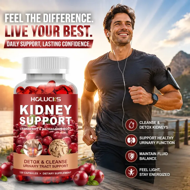 Kidney Cleanse & Detox Supplement with Cranberry Astragalus Root for Kidney Restore Support Bladder & Urinary Tract Health